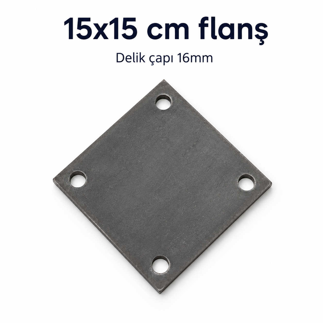 15x15cm Plaka 8 mm Delikli Flanş
